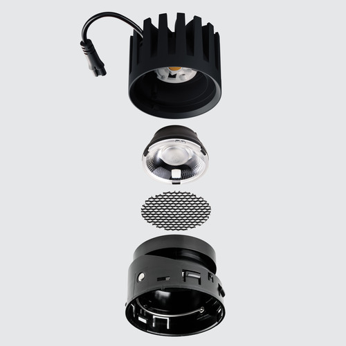 075083 STELLAPRO Модуль профессиональный светодиодный 12W 3000K в сборе с суппортом с углом наклона до 30°