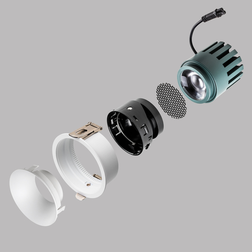 075083 STELLAPRO Модуль профессиональный светодиодный 12W 3000K в сборе с суппортом с углом наклона до 30°