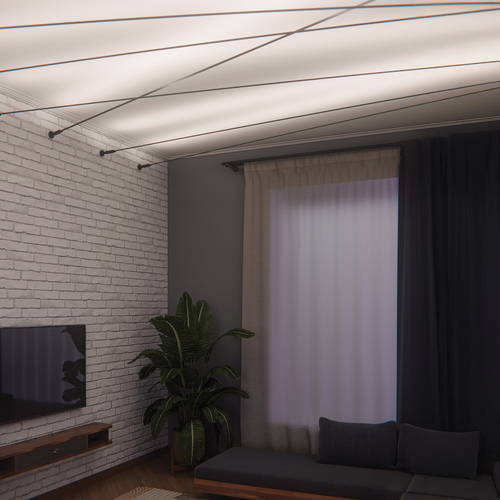 200CORDA10 Corda Тросовая система CORDA 10м и блок питания на 200W (max мощность ленты 18.6W/метр)