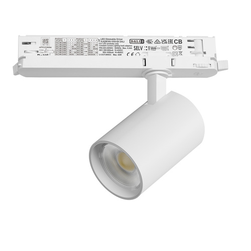 A5246DALI AltaBase Светильник для трековой системы Quattro LED 24W с управлением DALI