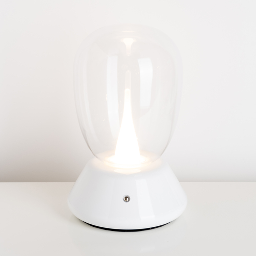 807906 UovoIII Настольная лампа диммируемая 10W 3000K прозрачный/белый