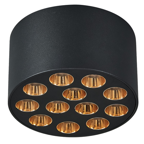 080942 Guarda Светильник потолочный 9W 750LM 4000K, черный/золото