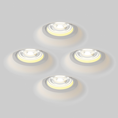 112000 Anello Рамка (светильник) скрытого монтажа лампочек и LED модулей MR16 в натяжной потолок