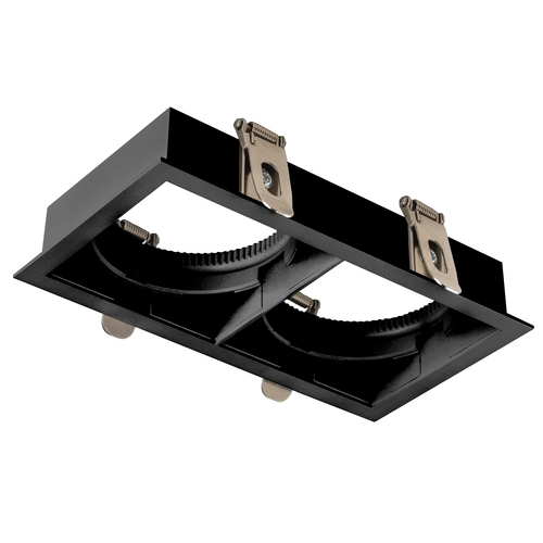 075227 STELLA Рамка двойная квадратная встраиваемая для светодиодных модулей 0750хх