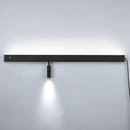 810657 FiumeSpot Светильник настенный 230В (2000мм) бэк-лайт 24В 10Вт+спот-лайт 24В 7Вт