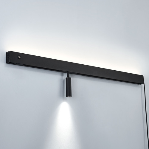 810657 FiumeSpot Светильник настенный 230В (2000мм) бэк-лайт 24В 10Вт+спот-лайт 24В 7Вт