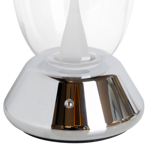 807904 UovoIII Настольная лампа диммируемая 10W 3000K прозрачный/хром