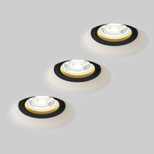 112007 Anello Рамка (светильник) скрытого монтажа лампочек и LED модулей MR16 в натяжной потолок