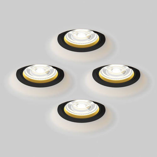 112007 Anello Рамка (светильник) скрытого монтажа лампочек и LED модулей MR16 в натяжной потолок